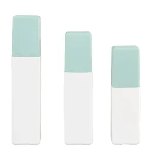 Plastic Make Up Remover Bottle Square Shape Make Up Water Essence Bottle