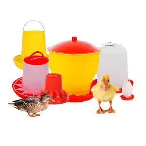 wholesale high quality portable plastic poultry farm equipment Automatic bucker hen chicken animal feeder pan