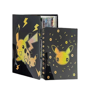 <span class=keywords><strong>Album</strong></span> portable pour cartes <span class=keywords><strong>Pokémon</strong></span> <span class=keywords><strong>Pikachu</strong></span>, 432 emplacements, reliure dorée brillante, rangement durable pour cartes à collectionner TCG - Product Image 1