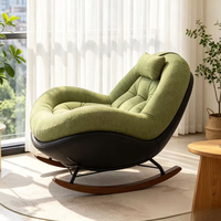 Fauteuil à bascule, canapé de détente inclinable pour balcon et salon, chaise longue à bascule pour la sieste et le repos