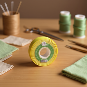 Nastro in Garza Ilan 1 Cm 35 Iarde Verde Chiaro per Forniture di Cucito - Product Image 3