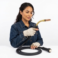 Torche de soudage et de découpe MIG/MAG/CO2 NORTH de haute qualité 24KD, chauffage manuel, en laiton, refroidie par air, connecteur de style européen, type Binzel, 3m