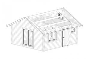 Toit à pignon Nouvelle-Zélande Australie Maison en bois préfabriquée Petite maison confortable beau jardin Maison de vacances et de loisirs - Product Image 4