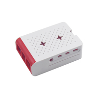 Boîtier pour Raspberry Pi 4B avec ventilateur de refroidissement anti-éblouissement Boîtier de protection en ABS Installation facile
