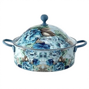 Casserole en acier inoxydable à double paroi de qualité supérieure, faite à la main, très vendue, chauffe-plats décoratif en métal - Product Image 1