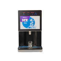 ZBK-100 machine à glaçons de table intelligente automatique Portable 100KG distributeur d'eau 220v Machine à café avec compresseur pour la fabrication de glaçons