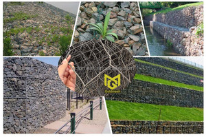 Gabion giỏ trong cổ phiếu lớn tiêu chuẩn mạ kẽm bền 3x1x1m gabion hộp sắt dây lưới giá - Product Image 5