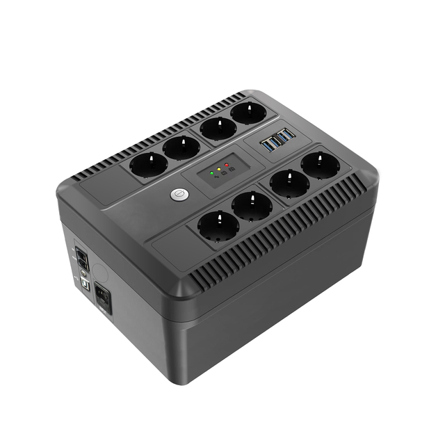 Russia 8 Schuko Outlets UPS Surge Protector 850VA/480W Battery Backup with AVR for PC/Home Office