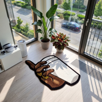 Tapis tufté sur mesure à l'effigie d'anime, style hip-hop, shaggy, lavable, antidérapant, pour la décoration intérieure (vente en gros)