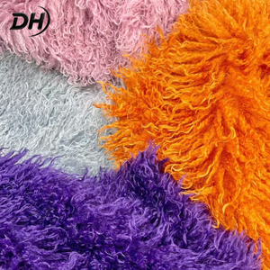 Tissu en polaire Sherpa bouclé longue boucle en gros, respirant, tricoté, 100 % polyester, anti-peluchage, pour jouets en peluche et poupées - Product Image 4