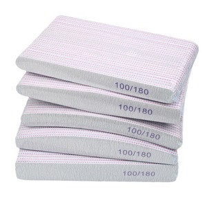2025 Mới Hai Mặt Móng Tay Tập Tin Mạnh Mẽ Dày Móng Tay Tập Tin Đệm Cho Làm Móng Tay Sanding Nửa Mặt Trăng Vôi 100 180 Grit Móng Tay Tập Tin Công Cụ - Product Image 3