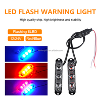 Feu de signalisation latéral pour camion et remorque KaiDengZhe, 6 LED SMD, lampe stroboscopique d'avertissement pour voiture, lampe de secours pour calandre