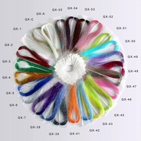 Fliegenbindematerialien Crystal Flash Angelköder-Herstellungszubehör für Fliegen Flash Fiber 09D-QX (B07)