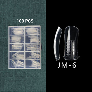 120 <span class=keywords><strong>Uñas</strong></span> Postizas de ABS Transparentes, Molde de Cobertura Completa, <span class=keywords><strong>Uñas</strong></span> de Doble Forma, Extensión de <span class=keywords><strong>Uñas</strong></span>, Puntas de <span class=keywords><strong>Uñas</strong></span> Stiletto, Ataúd, Ovaladas - Product Image 6