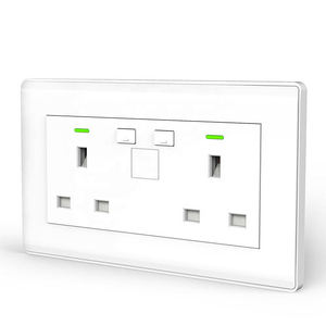 Enchufe de Pared USB para Reino Unido, Enchufe de Pared Múltiple con 2 Puertos USB, Control Remoto por WiFi, Compatible con Tuya Smart Home - Product Image 6