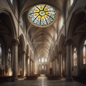 Cúpula de Vidrio Tiffany Personalizada para Decoración de Iluminación de Techo/Cúpula/Pared en Interiores y Exteriores - Product Image 2