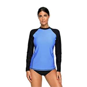 <b>Long</b> <b>Sleeve</b> Rash Guard Beach Wear 2 Piece <b>Swimsuits</b> Women Swimwear Solid One Piece Surf <b>Swimsuit</b> Bathing Suit - Product Image 6
