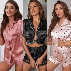 2026 nuovo arrivo set di indumenti da <span class=keywords><strong>notte</strong></span> in raso da donna pigiama da donna pigiami da <span class=keywords><strong>notte</strong></span> da donna - Product Image 3