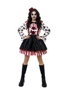 Set Familiare di Halloween, Costume da Clown Senza Anima <span class=keywords><strong>2</strong></span> per Giochi di Ruolo, Abito per Feste e Spettacoli per Bambini - Product Image 3