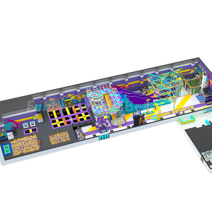 Bettaplay Parque de Trampolines Interior de 1460 m² con Nuevo Diseño, Área de Juegos Interior con Tobogán Gigante, Circuito de Cuerdas y Muro de Escalada para Centros Comerciales - Product Image 1