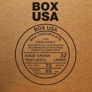 BOX USA Caja de espejo grande 40 \ "L X 3,5 \" W X 60 \ "H 1-Pack Cartón Almacenamiento en movimiento Marcos de fotos de TV Espejos Arte <span class=keywords><strong>para</strong></span> ropa de cama - Product Image 5