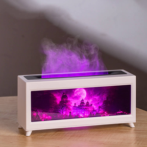 Halloween tượng nhỏ trang trí theo chủ đề ma, máy tính để bàn nhỏ thực tế, lò sưởi núi lửa tinh dầu, khuếch tán hương thơm - Product Image 1