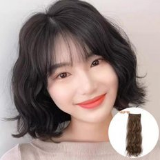 Mode féminine 8-36 pouces Extensions de cheveux ondulés fermes à un pied Style crépus profond et lâche naturel avec boucle latérale en S 8 pouces - Product Image 1