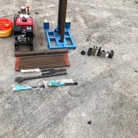 Plataforma de Perforación Portátil con Motor Diésel de 4 kW y Máquina Perforadora de Hormigón