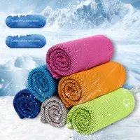 Toalla Fría Personalizada para Deportes al Aire Libre, de Secado Rápido, Absorbente de Sudor, Refrescante, para Fitness, Color Sólido, para Camping