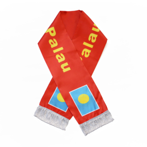Sciarpa con Bandiera di <span class=keywords><strong>Palau</strong></span>, Prodotti Personalizzati per Tifosi di Calcio, Sciarpa con Bandiera Nazionale, Sciarpa con Nappine, Scialle - Product Image 1