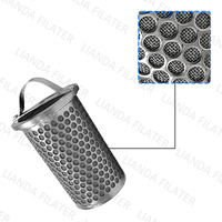 Filtro de filtro de cesta en línea de malla 100 personalizado LIANDA, venta directa de fábrica, componentes de núcleo de motor SUS 304/316/316L, 1 año