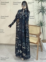 Miyake 2025 nouvelle mode modeste élégant ample mince grande taille plissé Cardigan longue Robe musulmane manteau pour les femmes en Polyester Eid