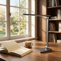 Lampe de table LED à spectre complet 18W pour enfants, étude, lecture, sans danger de lumière bleue RG0, pliable, réglable, lampe de bureau moderne