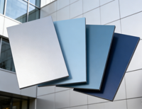Paneles de Pared Exteriores Ignífugos ACP ACM, Revestimiento Metálico Decorativo Interior Impermeable, Panel Compuesto de Aluminio PVDF de 4 mm para Apartamentos