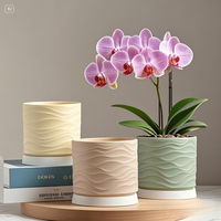 Grosir Drop Shipping Baki Pot Bunga Keramik Gaya Baru 2026 Desain Minimalis Bergaya Desktop Terinspirasi Instagram Untuk Penggunaan di Rumah