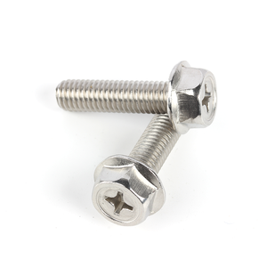 <span class=keywords><strong>ASME</strong></span> B <span class=keywords><strong>18.6.3</strong></span> thép không gỉ chéo lõm lõm đầu Vít Hex với mặt bích - Product Image 1