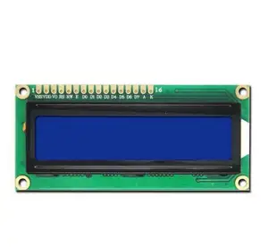 2x16 caractères STN positif transflectif LCD 1602 alphanumérique jaune vert couleur module D'AFFICHAGE À CRISTAUX LIQUIDES