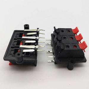 คลิปหนีบสายลำโพงแบบสองแถว 6 ช่องเสียบปลั๊กกล้วย รุ่น WP6-3 จากโรงงาน - Product Image 2