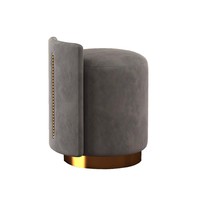 Tabouret à ongles cosmétique petite famille maison commode chaise arrière ronde mode poufs tabouret bas