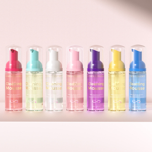 Shampoo pour cils au pH 5.5 équilibré, nettoyant pour extensions de cils, sans huile, non irritant, démaquillant pour les yeux, mousse nettoyante douce - Product Image 1
