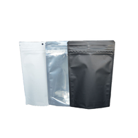 Sachets refermables personnalisés noir mat imprimés en gravure colorée, en aluminium, résistants à l'humidité, en PE, pour snacks et aliments pour animaux de compagnie