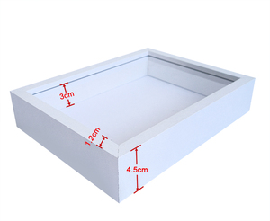 Bán buôn đen trắng Hạt gỗ màu A4 6 ''7'' 8 ''10'' bất kỳ kích thước hộp Bóng khung với UV in gỗ rỗng khung - Product Image 3