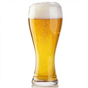 Verre à vin incurvé transparent en cristal avec base épaisse, design moderne, écologique, pour bar à domicile, vaisselle, feuille d'or 24 carats - Product Image 1