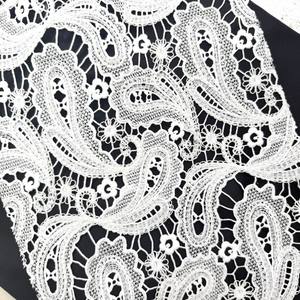 Tessuto in Pizzo Bianco Personalizzato per Hijab, Velo, Abiti <span class=keywords><strong>da</strong></span> <span class=keywords><strong>Sposa</strong></span> Arabi e Abbigliamento Femminile - Product Image 1