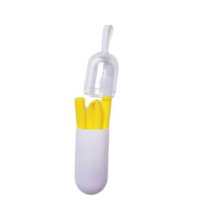 Brosse de nettoyage de pailles en silicone réutilisable, écologique, portable et colorée - Product Image 3