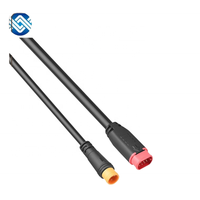 M8 M6 2 3 4 5 6 Pin Vélo Électrique Adaptateur Étanche Connecteur Lumière LED Mâle Femelle Ebike Connecteur Cuivre Contact Matériel