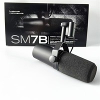 Microphone de studio dynamique SM7B, construction robuste pour diffusion, podcast, enregistrement, jeux, large plage de fréquences