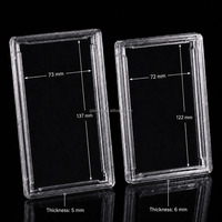 Boîte de protection en plastique transparente de qualité archivistique pour boosters et cartes TCG, compatible avec les packs de cartes Pokémon, MTG, YuGiOh et de cartes sportives