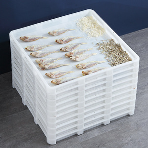 Plastic Drying Tray 700 Square Single Compartment <b>Stackable</b> For Food Storage - Product Image 2
