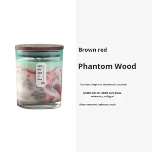 Série de Style FD-101Customized croquis de Style chinois tasse en verre cire de soja bougies parfumées cadeaux d'entreprise de Noël Souvenirs d'entreprise - Product Image 6